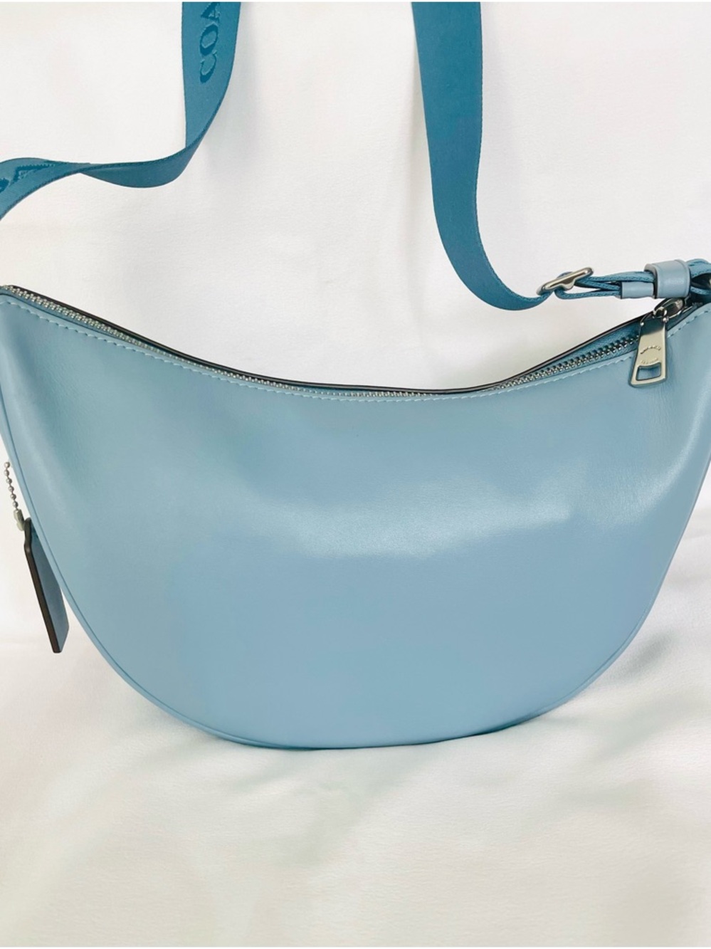 *AUTHENTIC* COACH PACE CROSSBODY BAG STYLE CT644 CORNFLOWER BLUE MSRP $400! - Picture 5 of 16